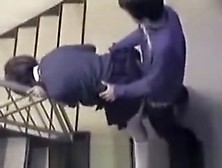 Sex in Building Staircase