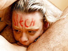 nympho bitch extreme rough face fucked