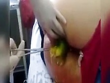 Cucumber Stuck In Asshole