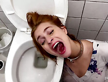 Dolly Dyson Pissing Fetish Toilet For A Day