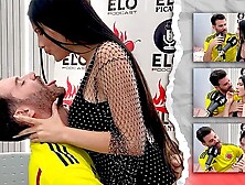 EloPodcast showing him behind in a horny interview with Ambar Prada