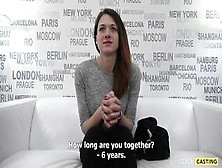 Super cute czech amateur fucked on casting