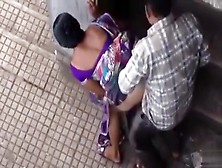 Public doggystyle quickie with an Indian girl
