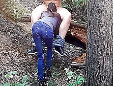 Peeped Sex In The Forest For Two Lesbians