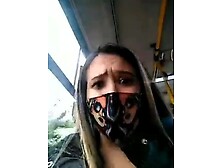 Creamy Wet Pussy Fingering On Bus