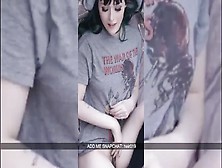 Alluring German Teenie Rubbing Cunt Snapchat Sweet Masturbates