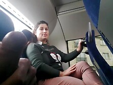 Hidden seduces Milf to Blow&Jerk his Dong in Bus