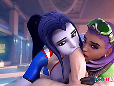 Widowmaker With Taut Honeypot 3D Cartoon Compilation