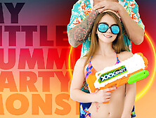 Mira Monroe & Quinton James In Little Summer Party Monster - Exxxtrasmall