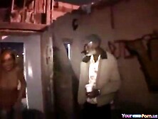 Dumb teen strips for old homeless man