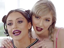 Two Petite Horny Lesbians Played Passion Action Game