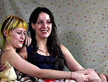 Public slut sucking before anal in front of voyeurs