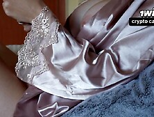 «Did u cum in my cunt?» Creampie my stepmom after rub her twat.