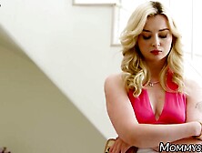 Blonde Lexi Lore rewards stepmom Elizabeth Skylar with wet pussy