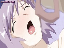 Anime babes tribbing and get a cock