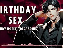 Birthday Sex | Male Moans | Deep Voice | Nasty Talk (Audio Erotica For Women) [M4F]