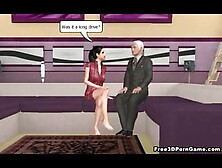 3D church pastor guy having his way with a babe