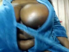 Afro Big Beautiful Woman Mum Groaning And Teasing