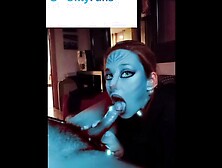 real avatar swallowing a human meat