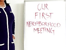 Community Meeting Turns Into A Threesome With Vixen's Vivienne And Kona-Jade