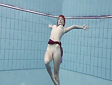 Smoking Hot Russian Redhead In The Pool