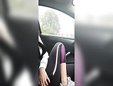 I'm In My Car,  Trying Out My Remote Dildo,  Its Soooooo Wonderful !!