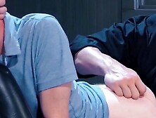 Barbershop Threesome - Shaving & Fisting Action with JoeysD