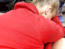 Blonde Teen Amateur With Big Ass Gets Fucked In Th