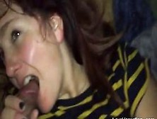 Randy sex slaved choking on my fat massive love rod