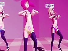 [R-18] Three Girls Dance - MMD/Liar Dance
