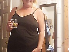 Tessa Rubs Clit with Ice on HOT summer day