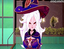 Android 21 In Mona's Costume Gives You Private Thighjobs - Dragon Ball Z & Genshin Impact Asian Cartoon 3D