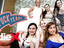 6 Slutty Grannies Playing with Sex Toys! for OldieX