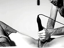 Tied up fucked hard - pussy torture,  squirt,  fisting,  rough fuck,  and big load onto her pussy