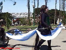 Mistress Alice And Pony Tindala - Human Pony Cart! From Petp