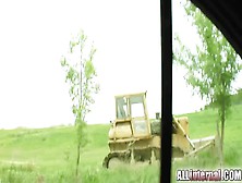 Watch this cute babe get her holes stuffed by two horny guys and filled with sperm.