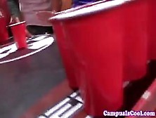 Real University Bitch Getting Public Cumshot