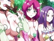 Full-bosomed anime babes are doing naughty stuff in adult cartoon