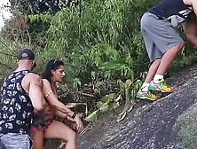 Ksal sexy lives a unique adventure with the Sweet team and the friend Pitbull porn, they climbed the mountain but high up the ri