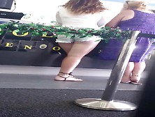 Sexy short shorts with anklet and sandals