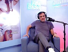 Cristina Vega LIVECAM LATIN CHICK model smashes her love button riding the Screw Machine on Juan Bustos Podcast