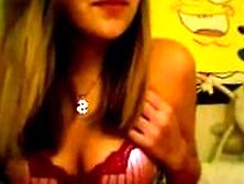 Girl Caught On Webcam