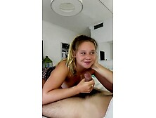 Blondie Whore With Leopard Panties Blowjob