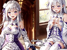 Hentai | Emilia Is A Naughty Girl...  She Organizes A Threesome With Rem For Your Birthday
