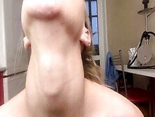 Neck Fetish Strip Masturbation Show