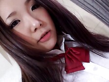 Raven-Haired Chick Aya Sakuraba Screwed In The Missionary Pose