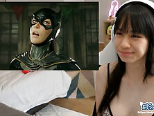 Batgirl and Harley Quinn lesbian manga porn action