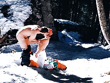 I get screwed by my husband in the mountains in the middle of the ski slope