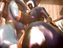 Futa Shemale,  Shemale Latex Fuck