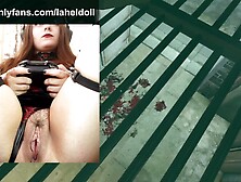 Massive Titty Goth Chick Plays Games Nude (DISHONORED NAKED) Part two